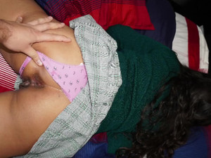 Узбекский домашний секс мужа и жены в розовых трусиках